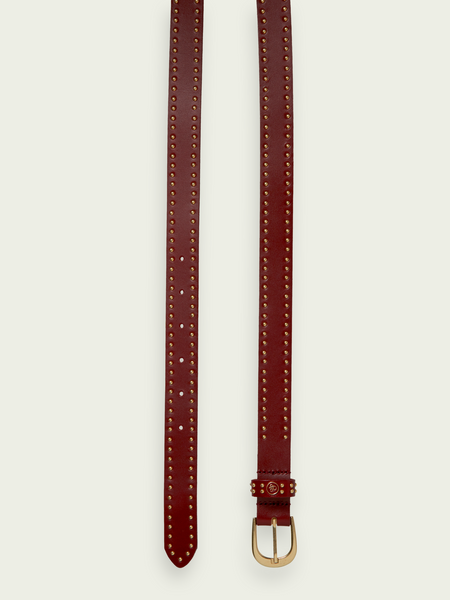 Leather Belt with Studs