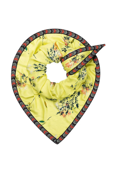 Lime Wild Flowers Scarf