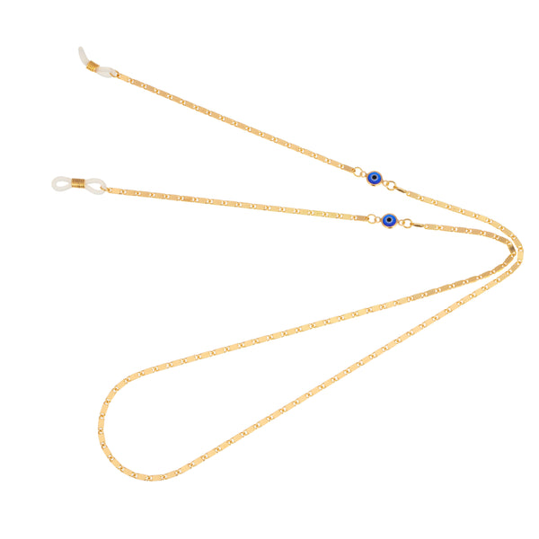 Talis Chains Baby Blue Eyes Gold Glasses Chain