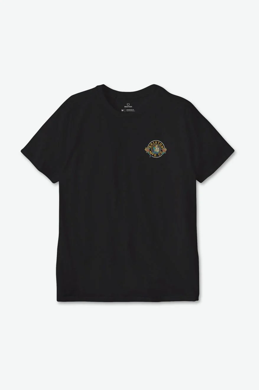 Geneva T-Shirt - Black Worn Wash