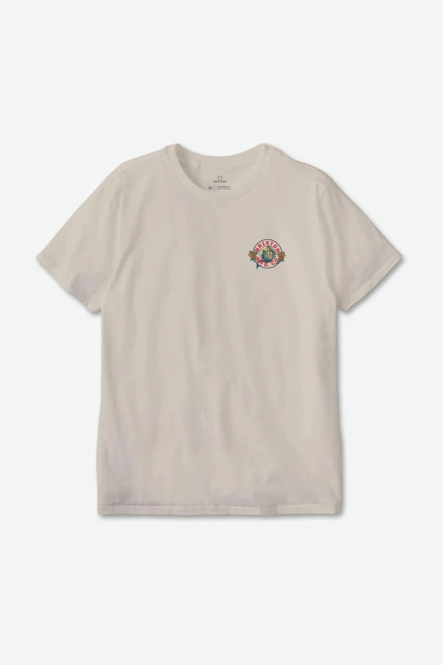 Geneva T-Shirt - Cream Worn Wash