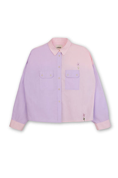 Saywood Jules Utility Shirt In Pink/ Lilac