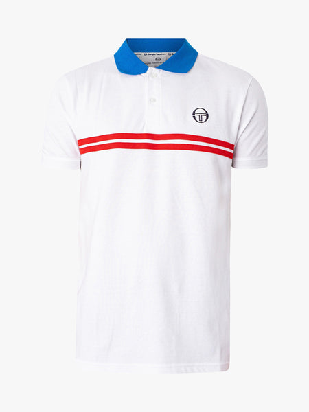 Supermac Polo White/ Adrenaline Rush