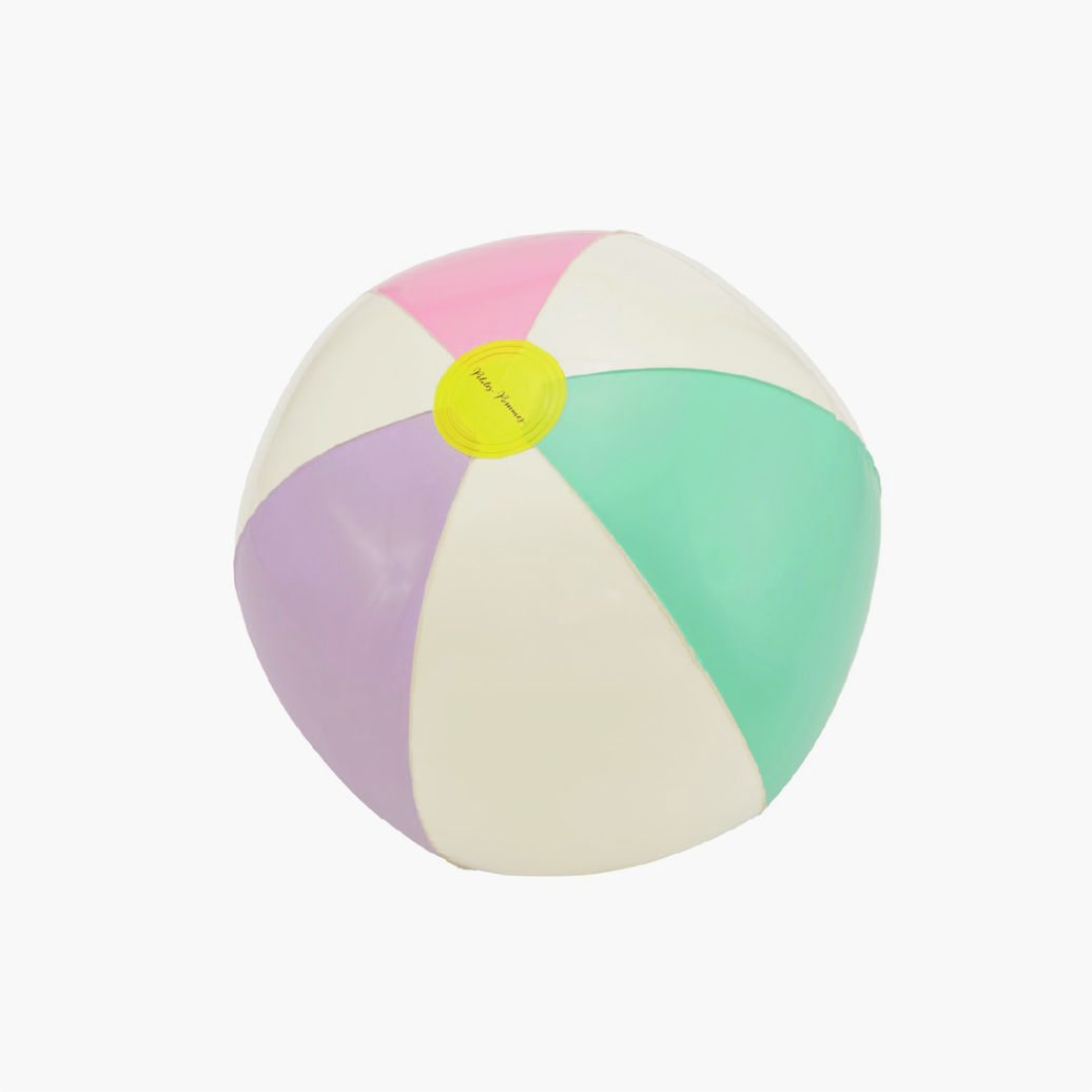 Petite Pommes Inflatable Beach Ball - Pastel Colors