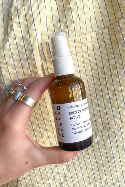 Meditation Mist - Rose Geranium Frankincense & Black Pepper