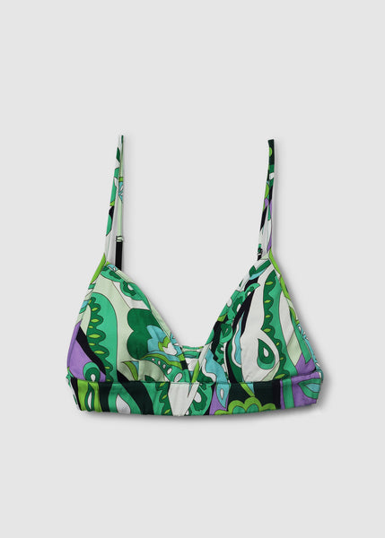 Replay Womens Printed Bra Top In Multicolour