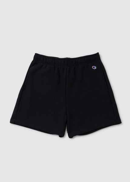 Champion Women's Reverse Weave Fleece Shorts In Black