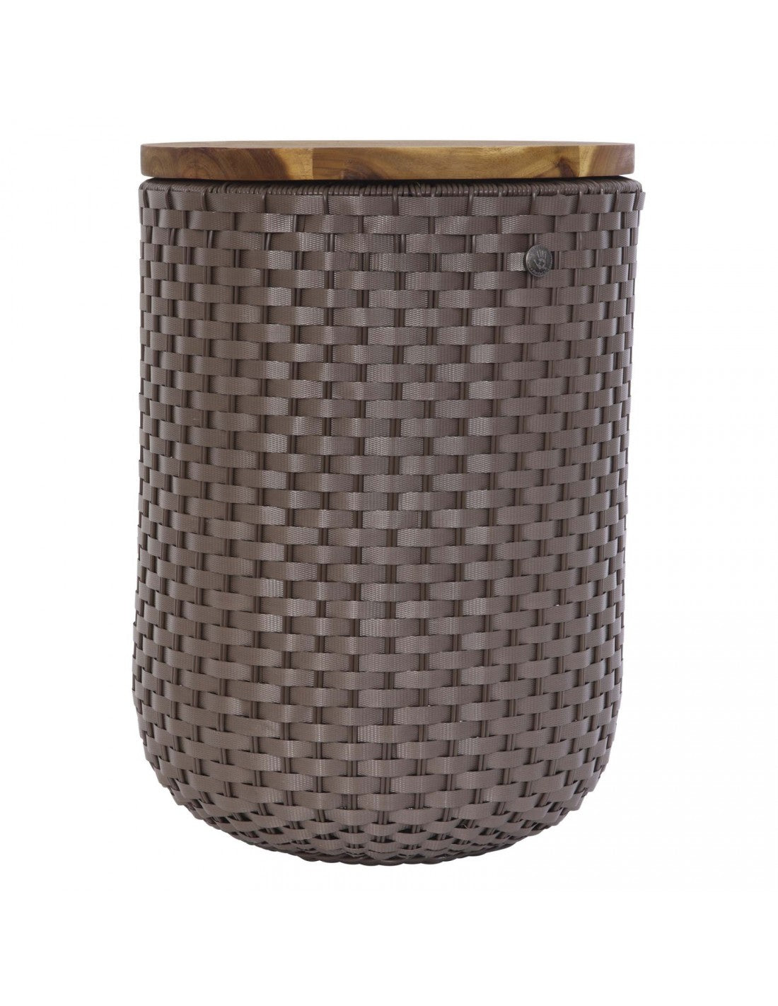 Taupe Halo Sit Storage Stool