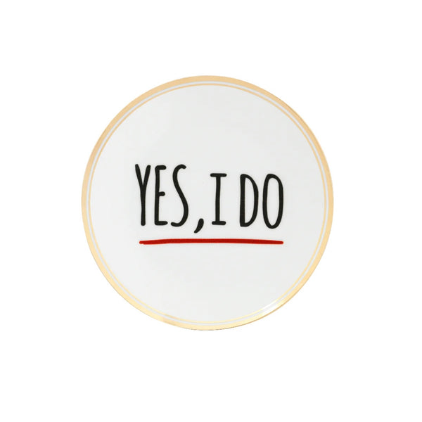 Bitossi Assiette « Yes I Do »