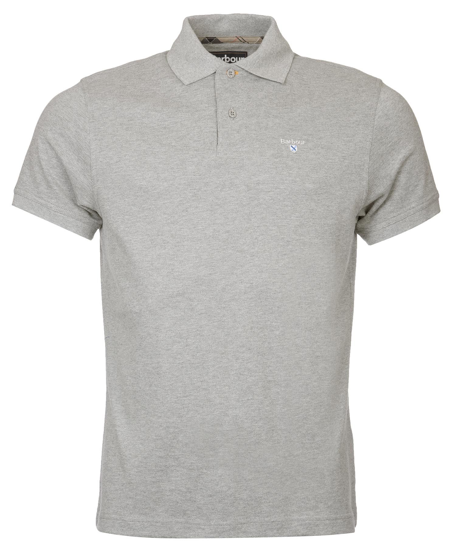 Grey Marl Tartan Pique Polo