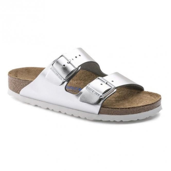 Silver Arizona Leather Sandal