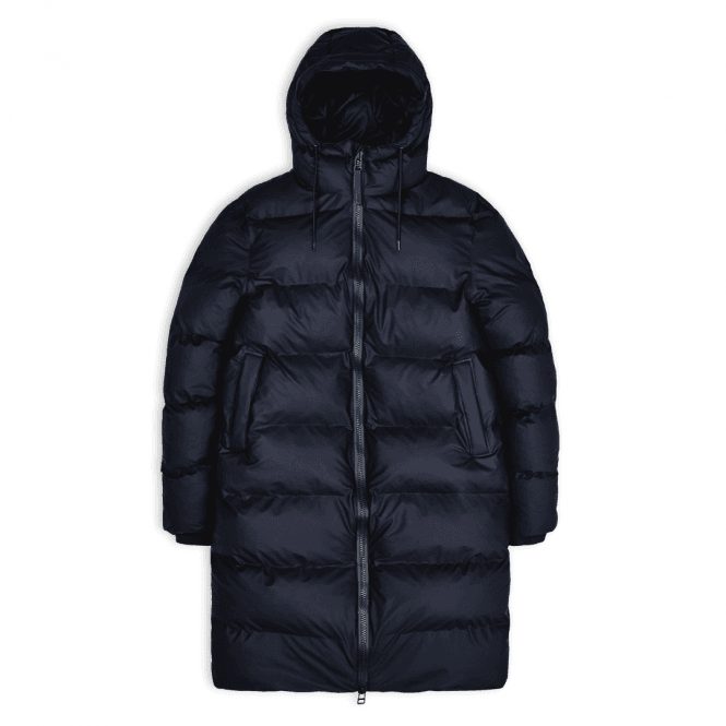 Long Navy Puffer Jacket