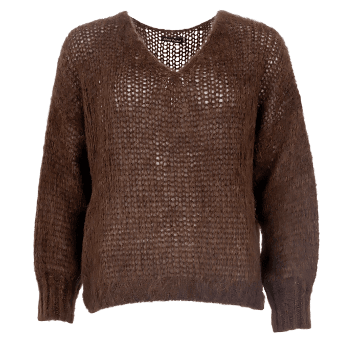 Brown Simona Knitted Jumper