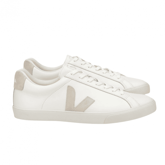 White Sable Esplar Leather Trainers Sneakers