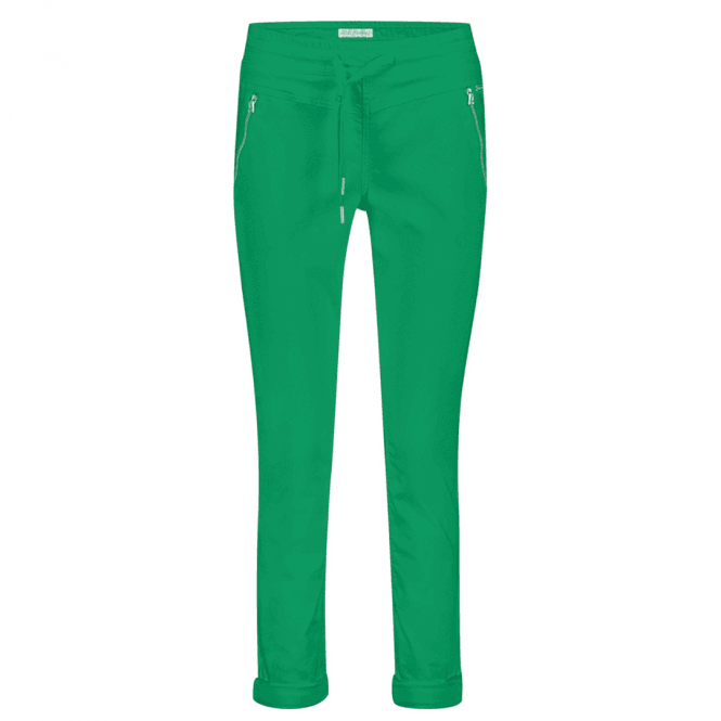 Green Tessy Crop Jogger