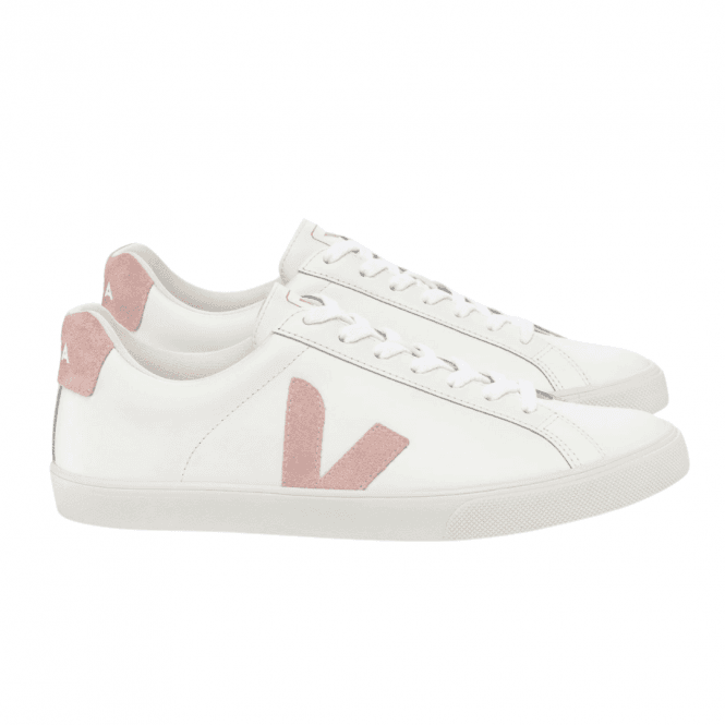White Babe Esplar Leather Trainers Sneakers