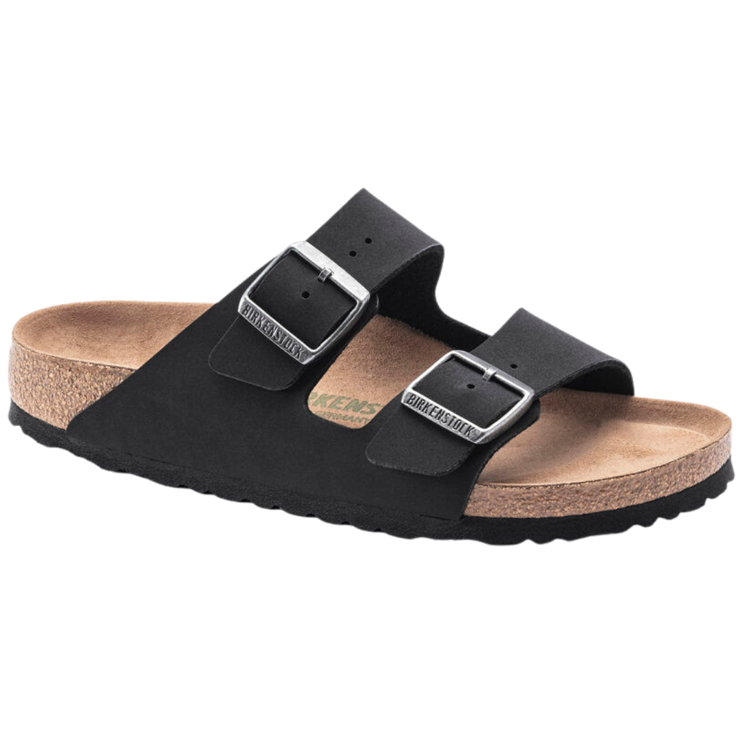 Black Arizona Vegan Birko Flor Nubuck Sandals