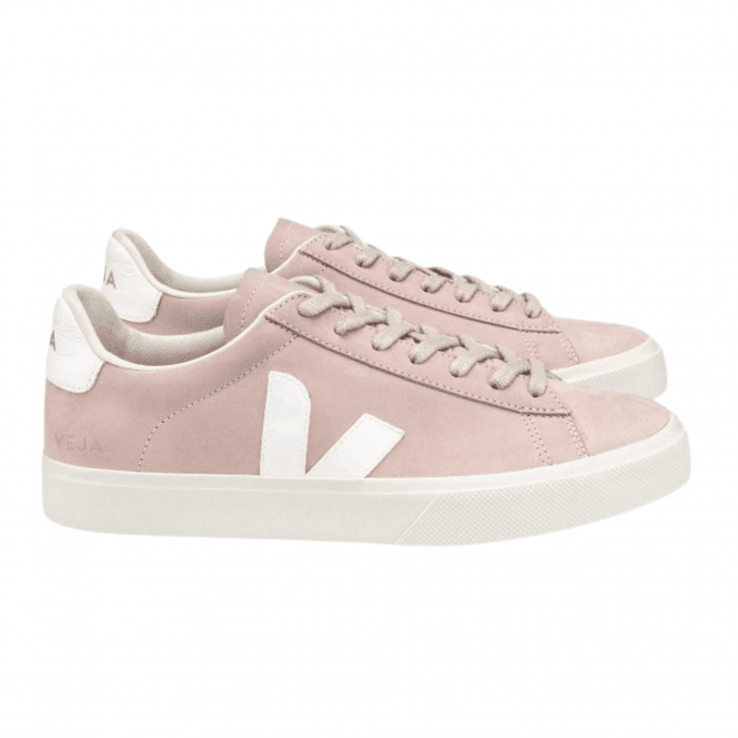 Babe White Campo Nubuck Trainers Sneakers
