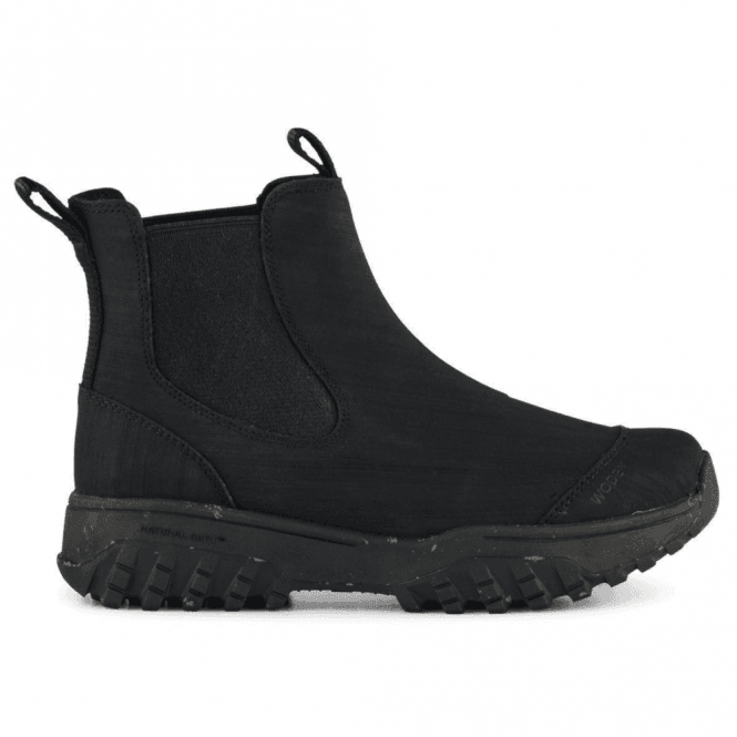 Black Magda Rubber Track Boots