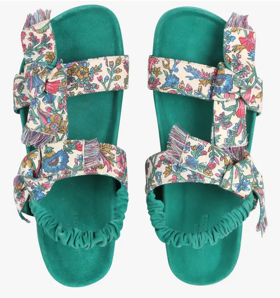 - Laura Flat Sandal Floral