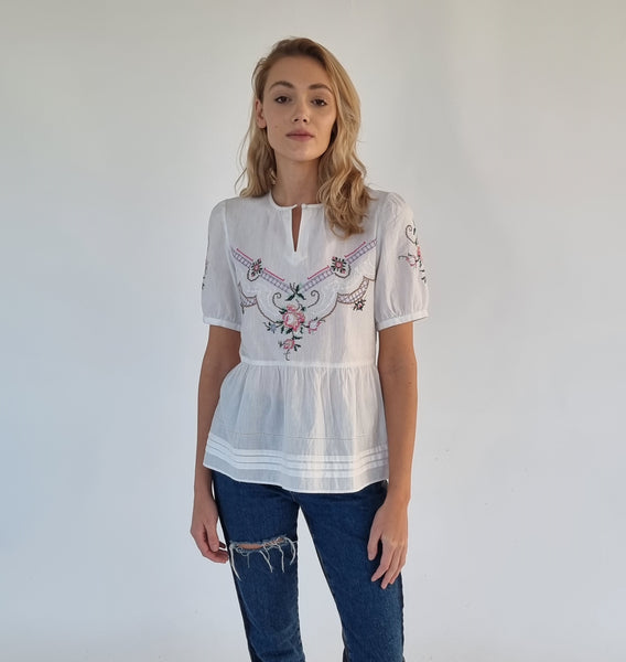 Quillon Embroided Top