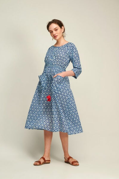 Flaxy Blue Charleston Dress