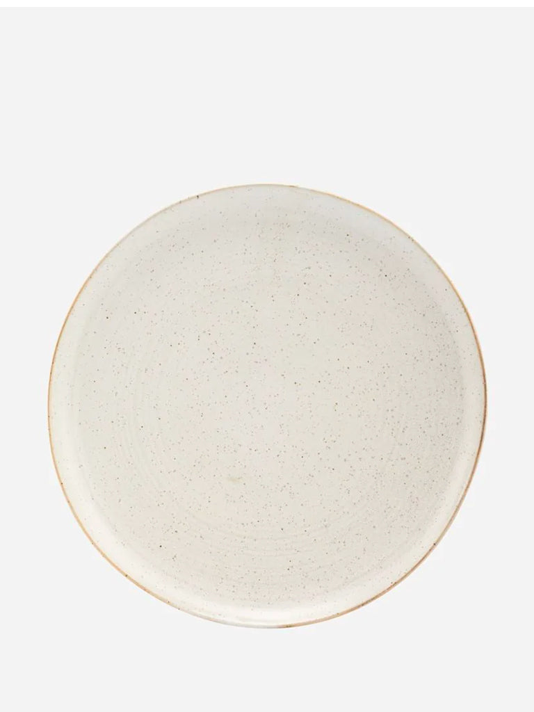 House Doctor Pion Dinner Plate In Grey & White