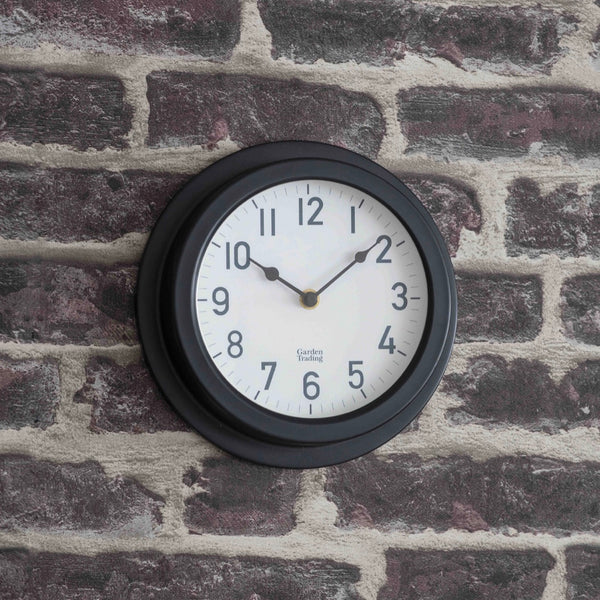 Indoor/outdoor Clock In Carbon