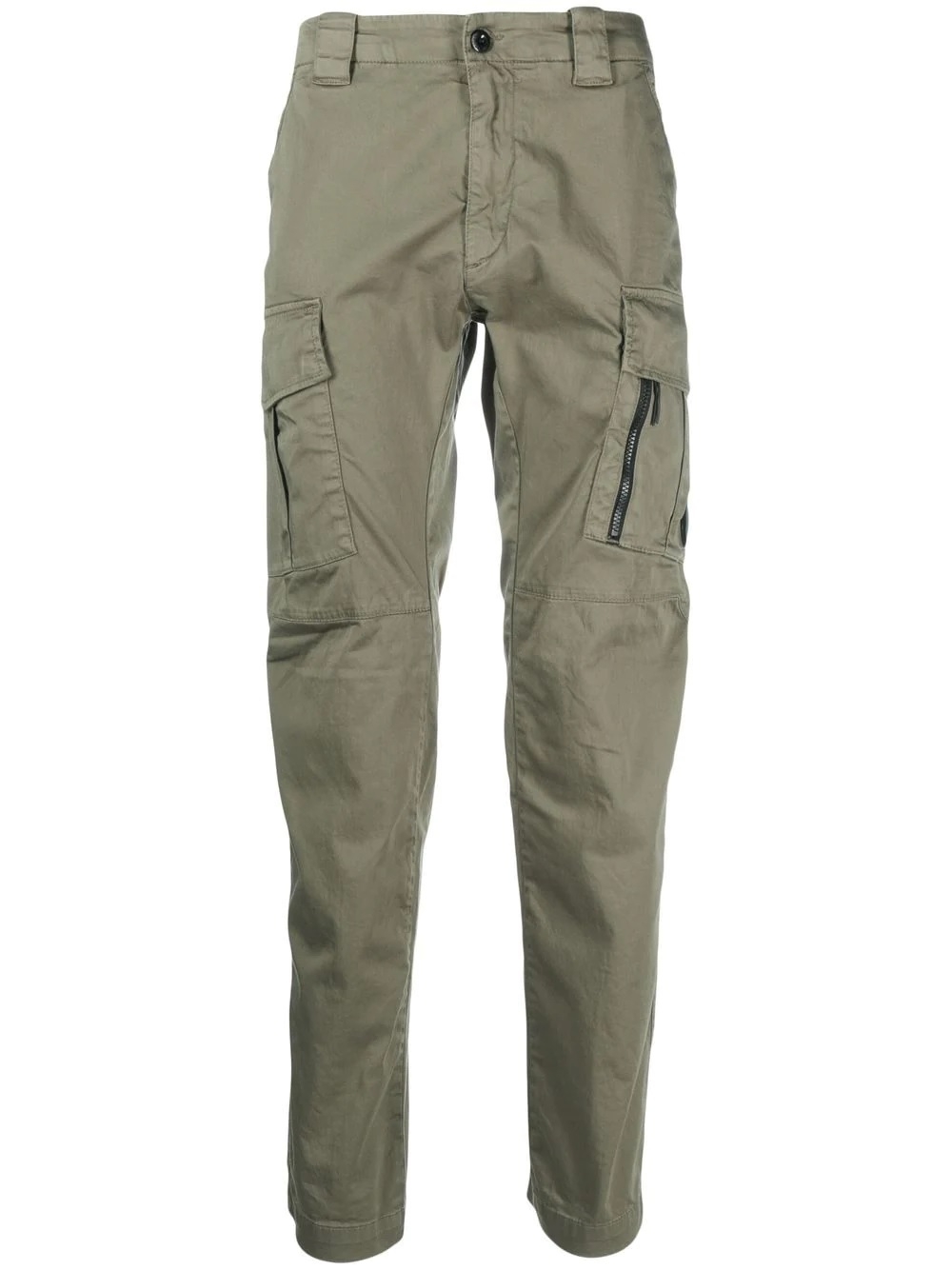 Stretch Sateen Cargo Pants Bronze Green