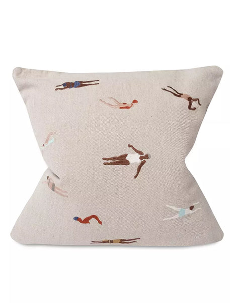 Fine Little Day Swimmers Embroidered Cushion Cover