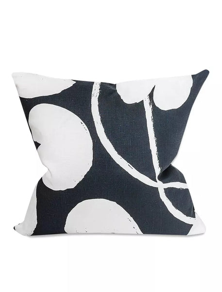 Fine Little Day Night Blue Linen Water Lilies Cushion Cover
