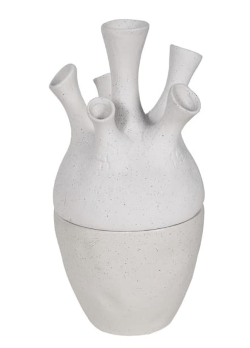 THE BROWNHOUSE INTERIORS Large white coral vase