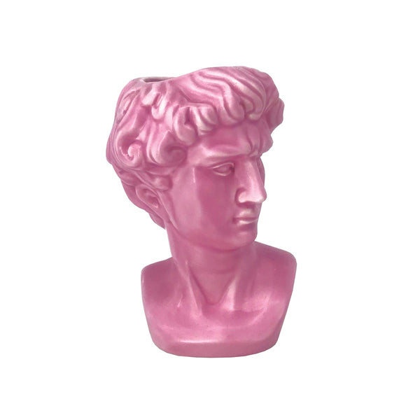 Pink Small Greek Head Vase