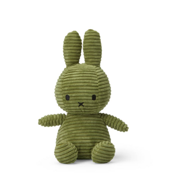 Small Olive Green Corduroy Plush