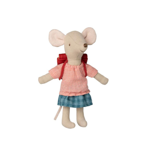 Big Sister Tricycle Mouse With Red Bag