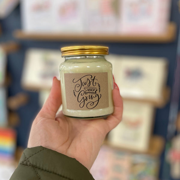 Just Keep Going Scented Soy Candle