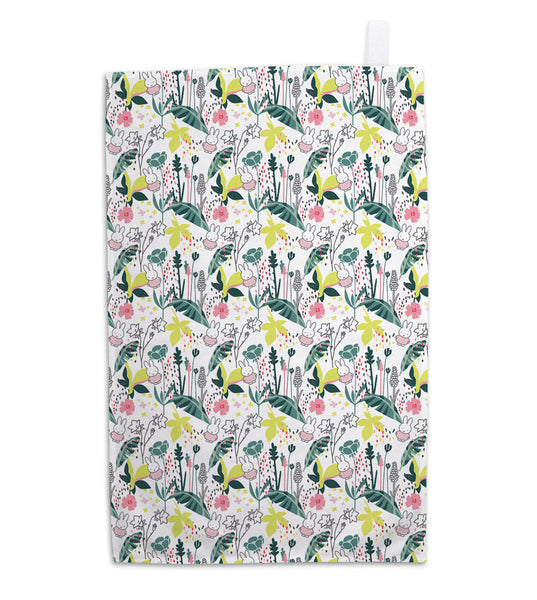 Floral Expression Tea Towel