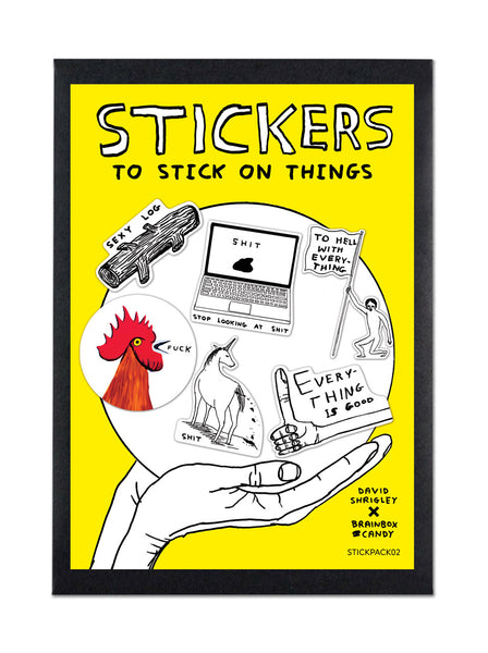 David Shrigley Sticker Set 2