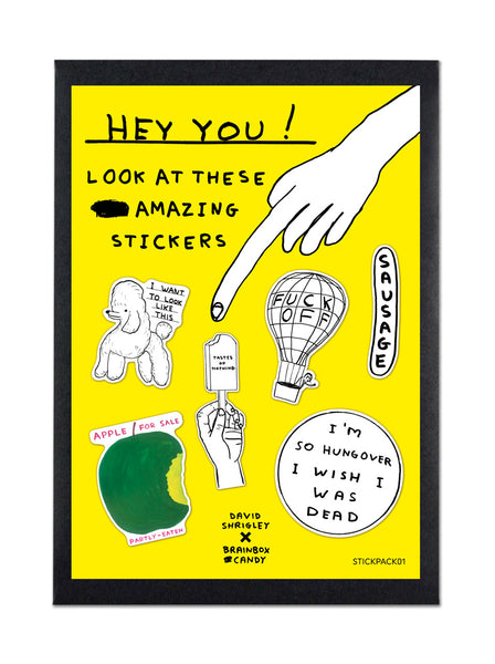 David Shrigley Sticker Set 1