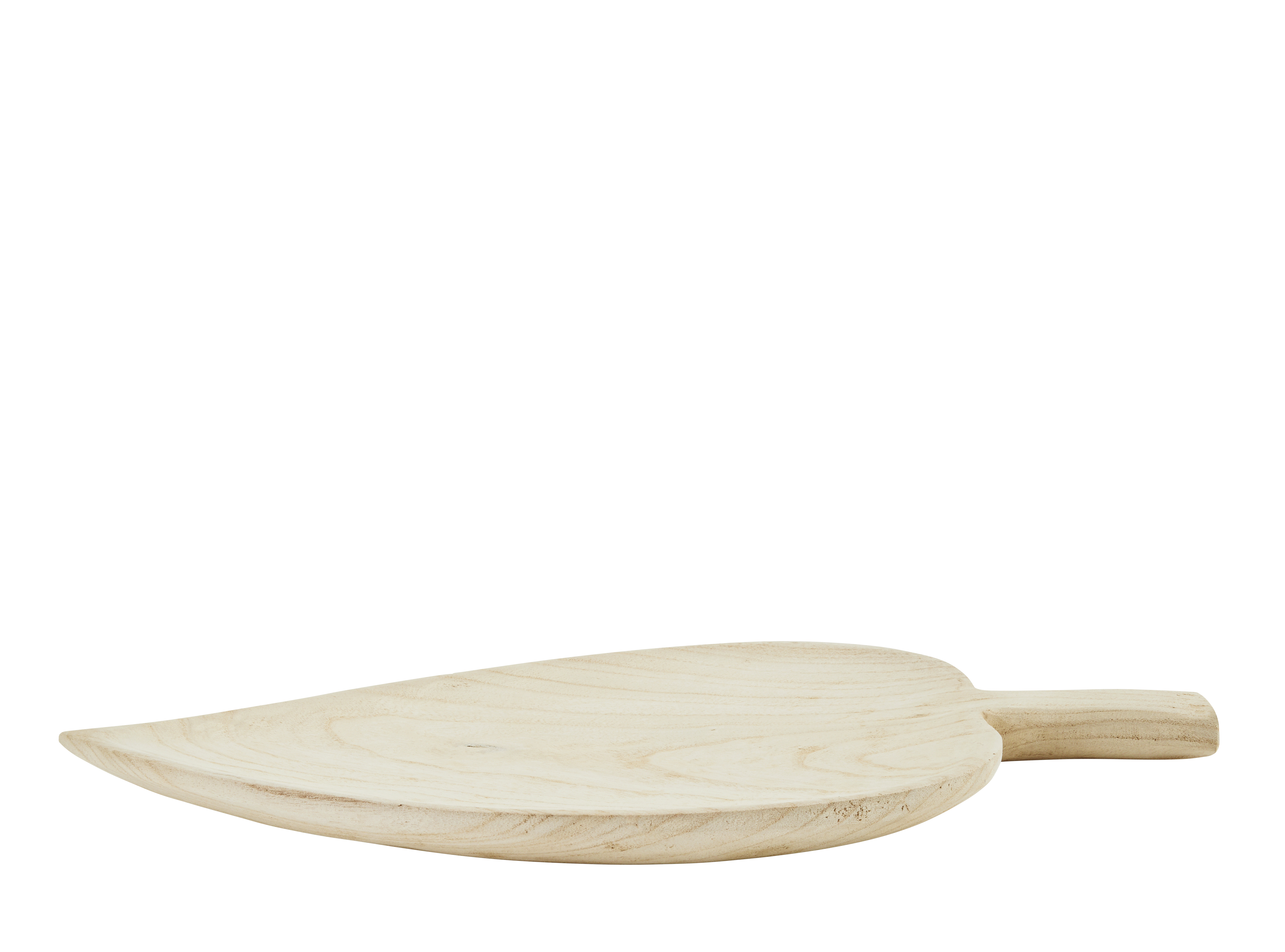 Wooden leaf serving dish