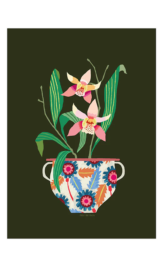 Brie Harrison  Orchid A4 Art Print