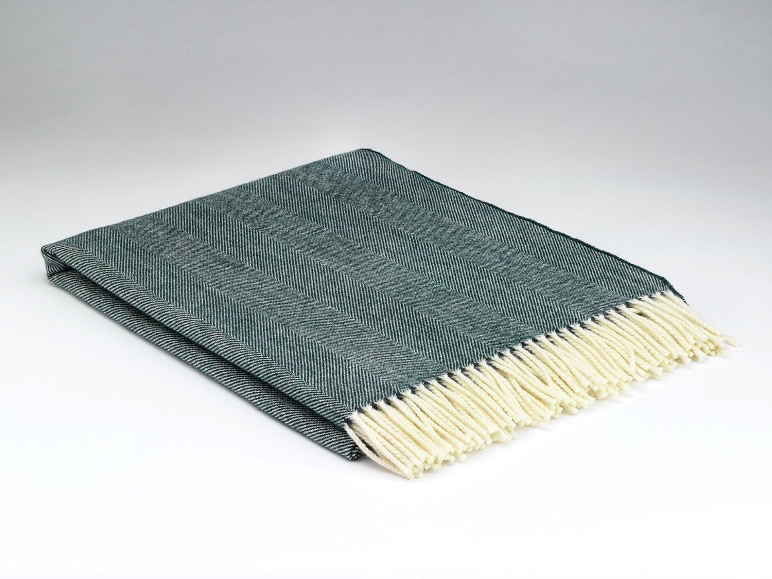 McNutt of Donegal Amazon Green Supersoft Merino Lambswool Throw