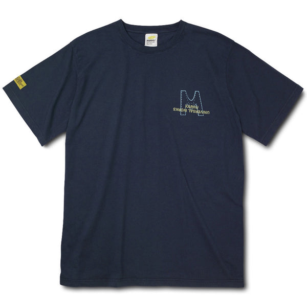 X Universal Works Print Tee Navy