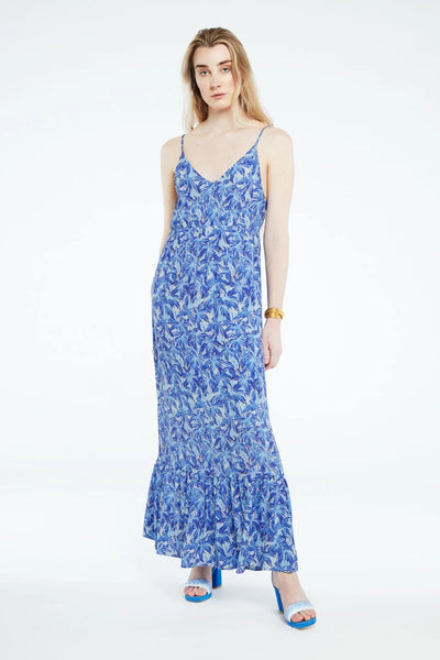 Sandy Dress - Blue Palmetto