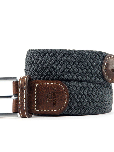 Woven Elastic Belt Flannel Grey - Size 2