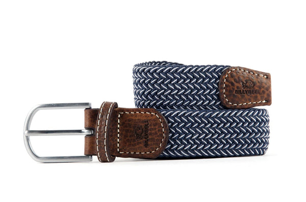 Woven Elastic Belt Two Tone Blue - Size 2