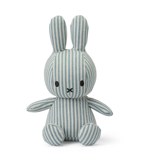 Miffy Denim Stripe Bunny - 23cm