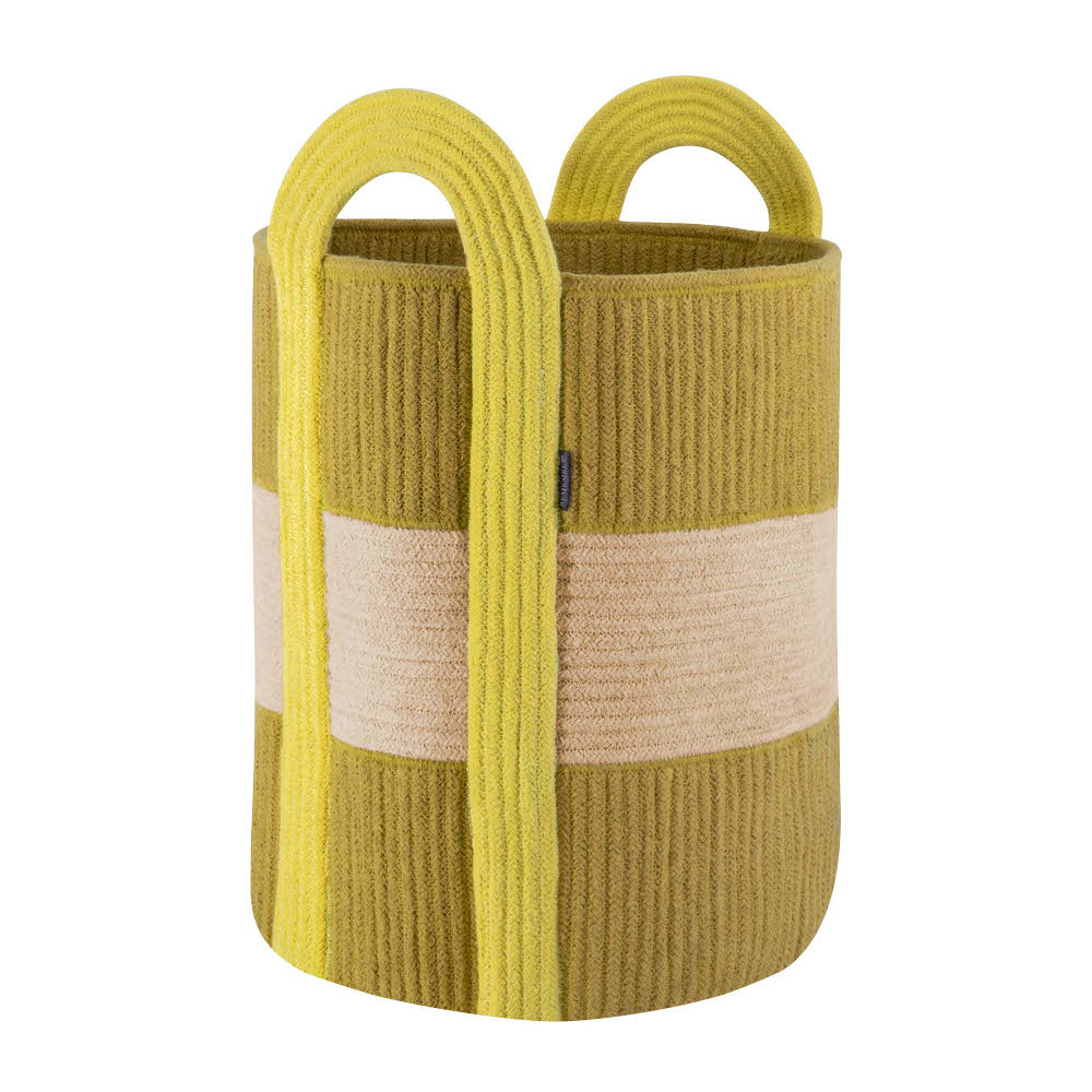 Remember Storage Basket Colombo Design In Large Sewn Cotton Rope with 2 Carry Handles