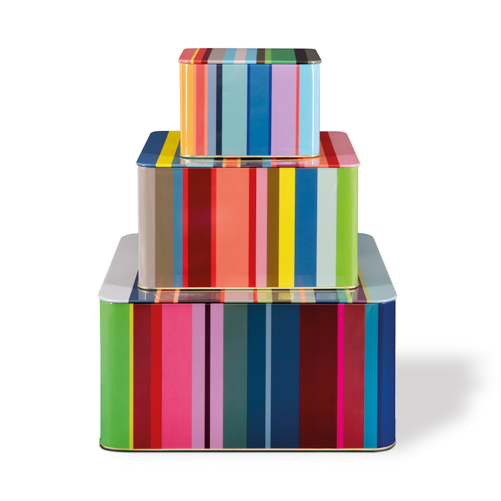 Remember Set of 3 Stripes Design Storage Boxes