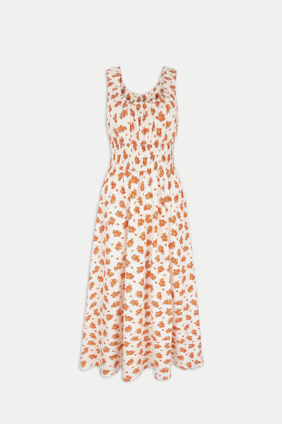 Aligne Orange Blossom Helaine Midi Dress